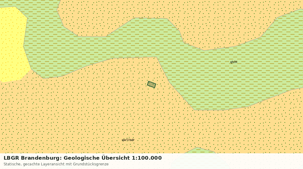 Statische Kartenansicht: LBGR Brandenburg: Geologische Übersicht 1:100.000