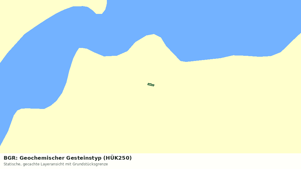 Statische Kartenansicht: BGR: Geochemischer Gesteinstyp (HÜK250)