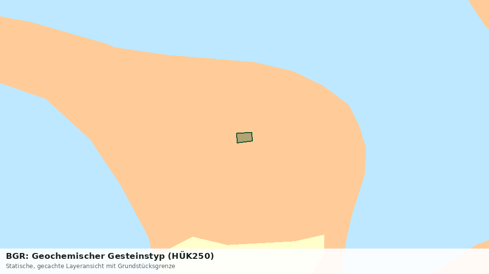 Statische Kartenansicht: BGR: Geochemischer Gesteinstyp (HÜK250)