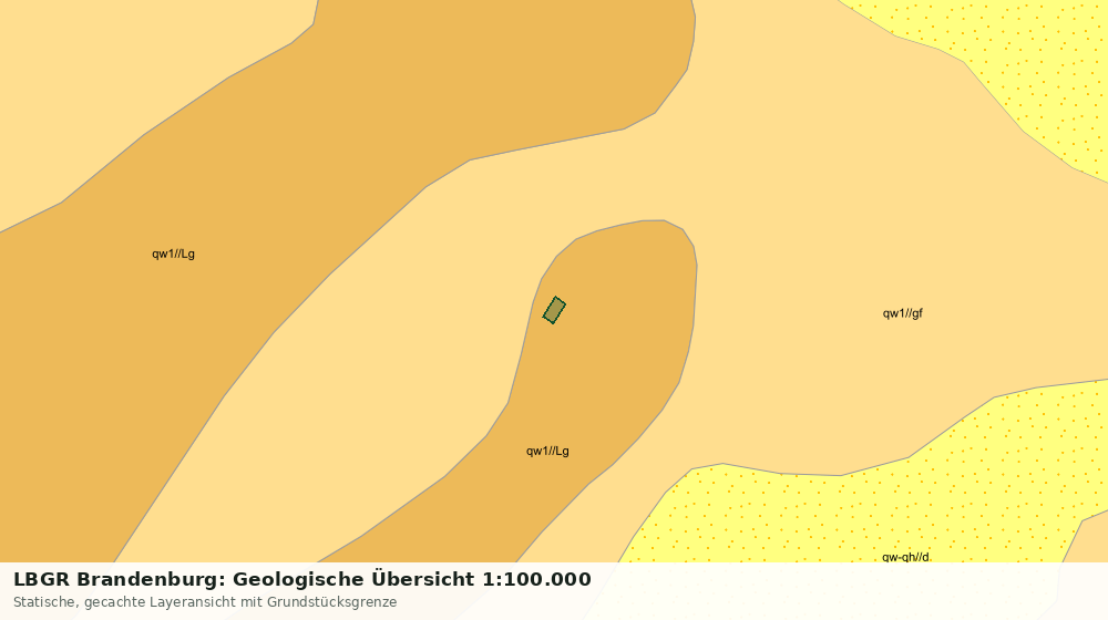Statische Kartenansicht: LBGR Brandenburg: Geologische Übersicht 1:100.000