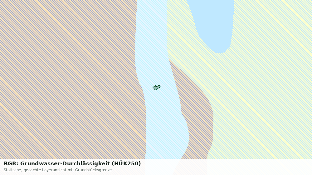 Statische Kartenansicht: BGR: Grundwasser-Durchlässigkeit (HÜK250)