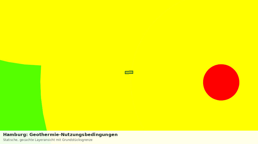 Statische Kartenansicht: Hamburg: Geothermie-Nutzungsbedingungen