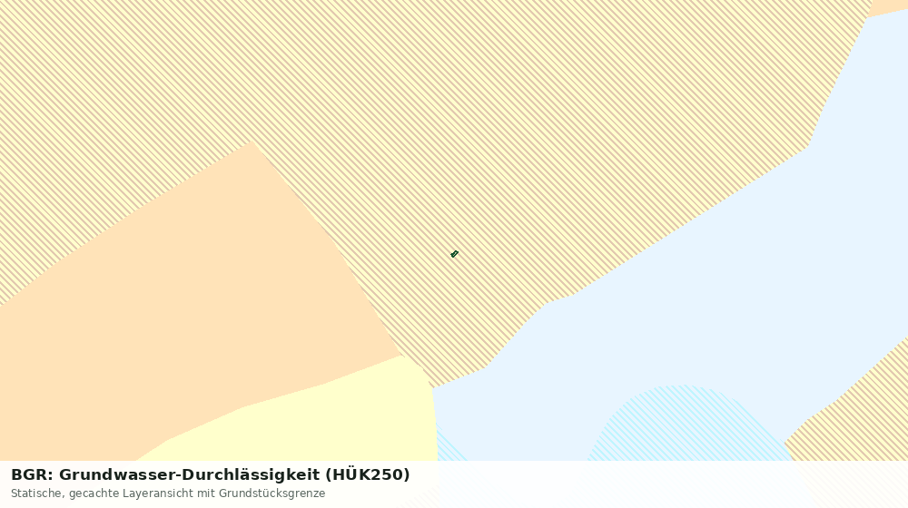 Statische Kartenansicht: BGR: Grundwasser-Durchlässigkeit (HÜK250)