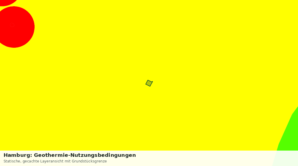 Statische Kartenansicht: Hamburg: Geothermie-Nutzungsbedingungen