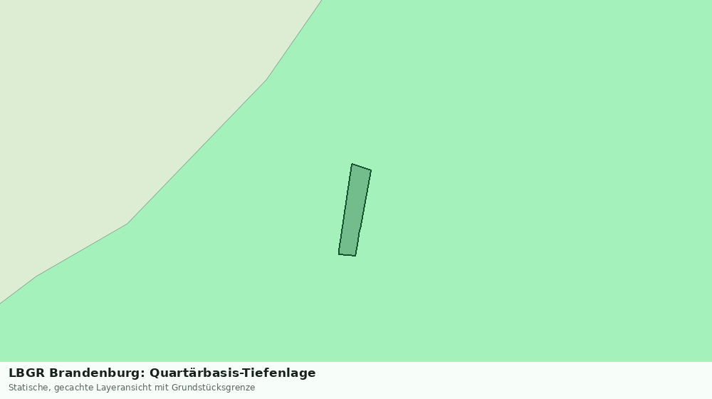 Statische Kartenansicht: LBGR Brandenburg: Quartärbasis-Tiefenlage
