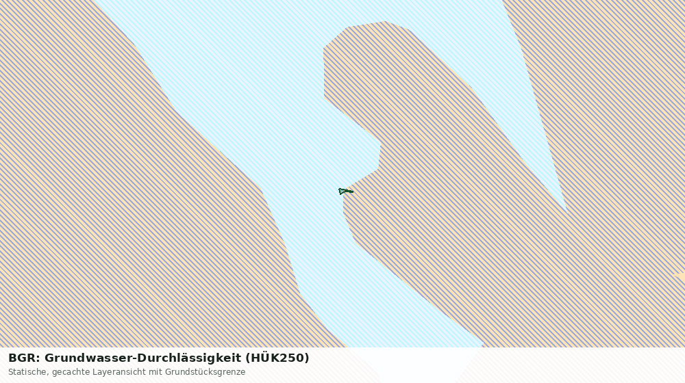 Statische Kartenansicht: BGR: Grundwasser-Durchlässigkeit (HÜK250)