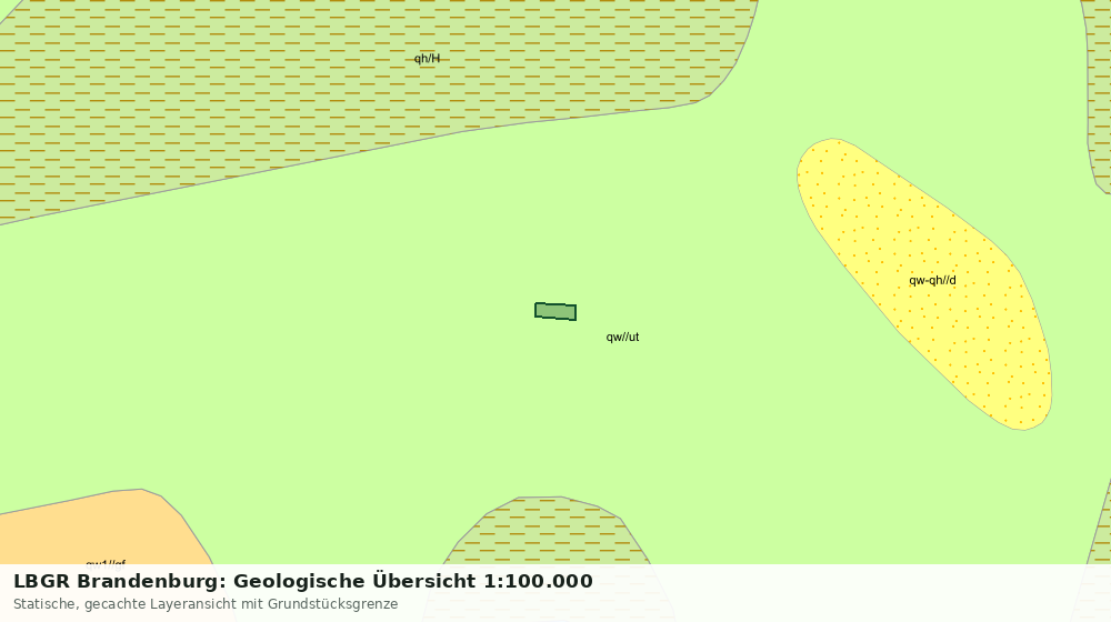 Statische Kartenansicht: LBGR Brandenburg: Geologische Übersicht 1:100.000