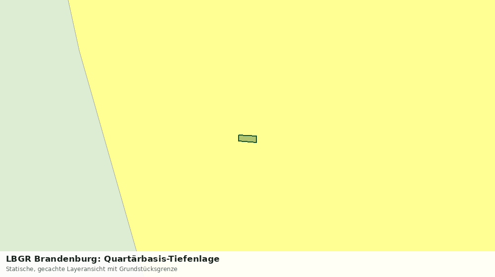 Statische Kartenansicht: LBGR Brandenburg: Quartärbasis-Tiefenlage