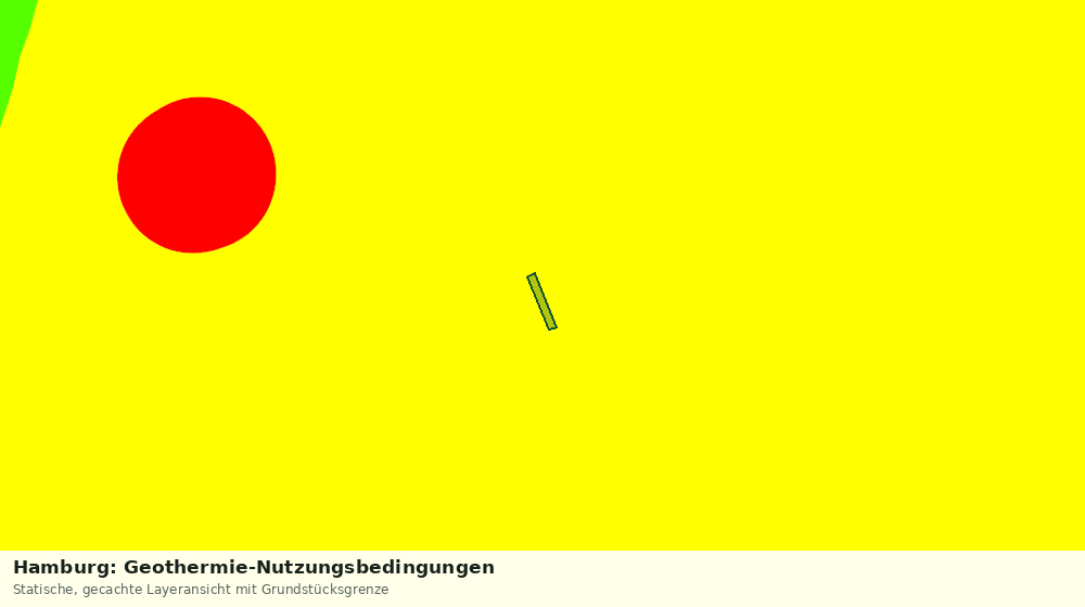 Statische Kartenansicht: Hamburg: Geothermie-Nutzungsbedingungen