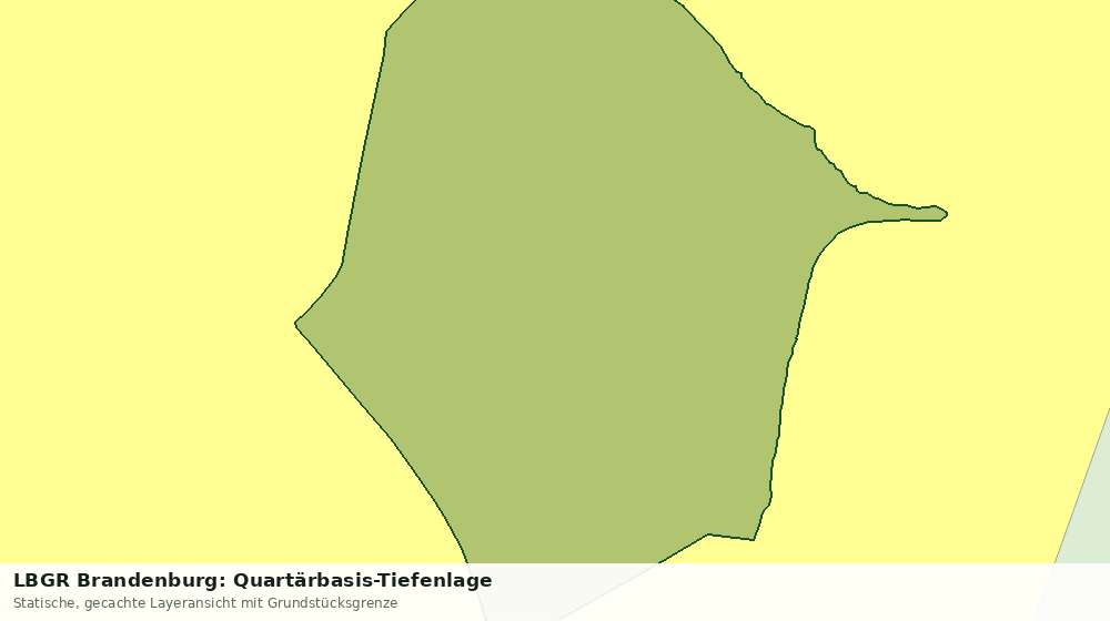Statische Kartenansicht: LBGR Brandenburg: Quartärbasis-Tiefenlage