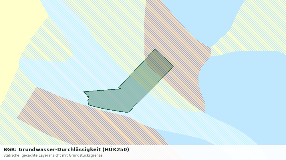 Statische Kartenansicht: BGR: Grundwasser-Durchlässigkeit (HÜK250)