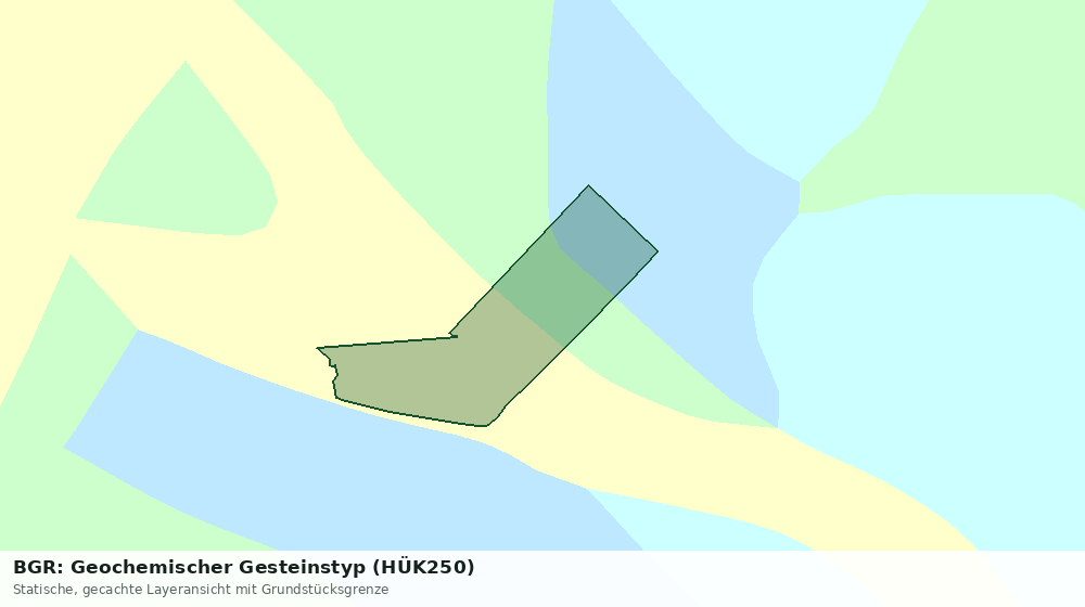 Statische Kartenansicht: BGR: Geochemischer Gesteinstyp (HÜK250)