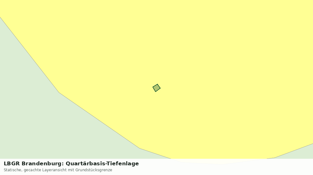 Statische Kartenansicht: LBGR Brandenburg: Quartärbasis-Tiefenlage