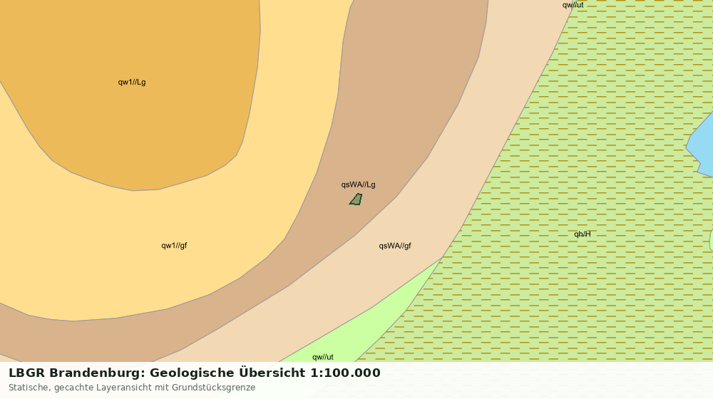 Statische Kartenansicht: LBGR Brandenburg: Geologische Übersicht 1:100.000