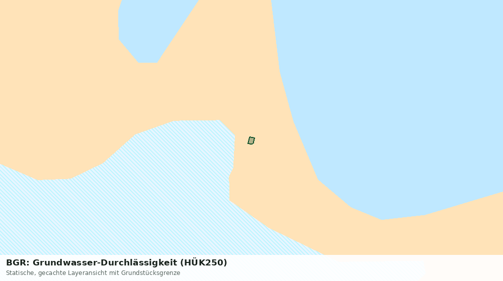 Statische Kartenansicht: BGR: Grundwasser-Durchlässigkeit (HÜK250)