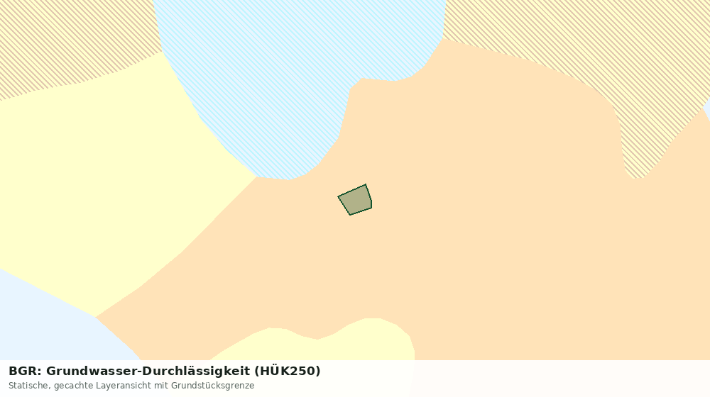 Statische Kartenansicht: BGR: Grundwasser-Durchlässigkeit (HÜK250)