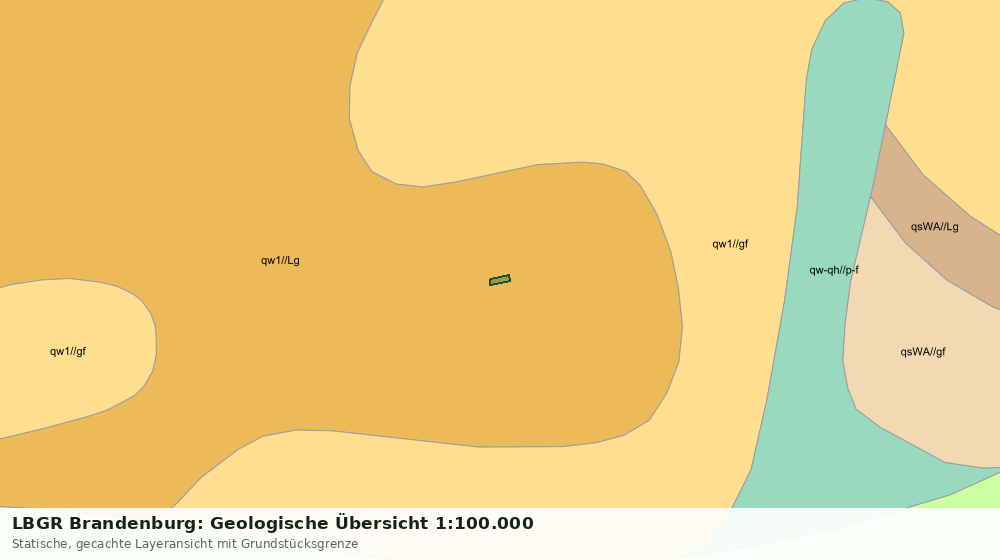 Statische Kartenansicht: LBGR Brandenburg: Geologische Übersicht 1:100.000