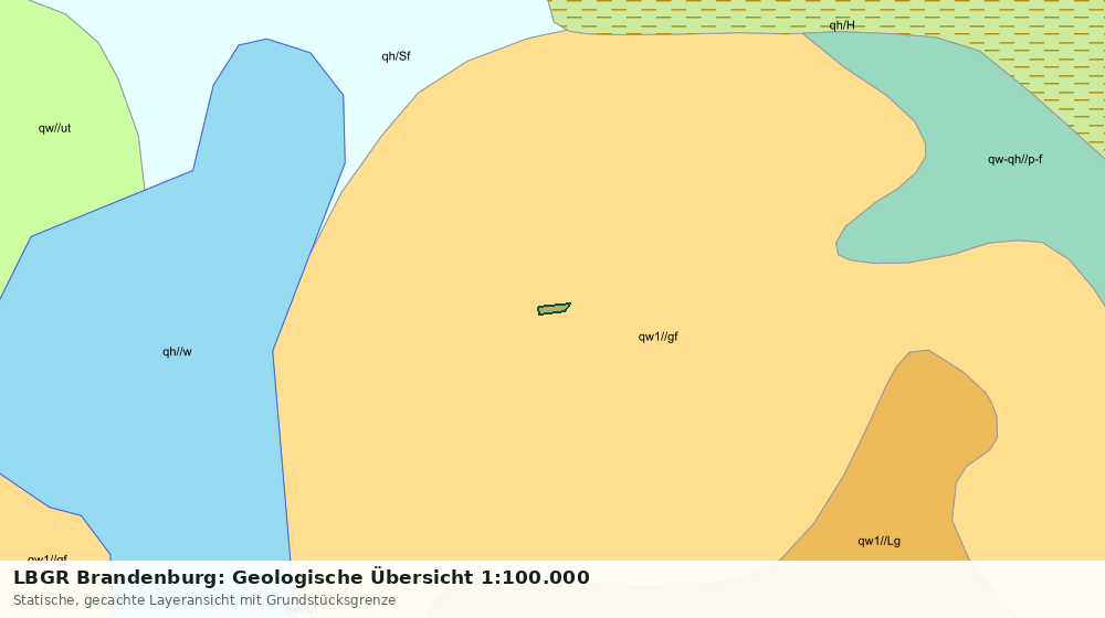 Statische Kartenansicht: LBGR Brandenburg: Geologische Übersicht 1:100.000
