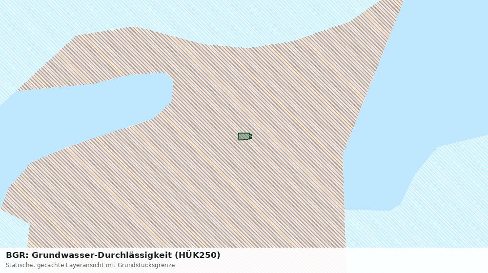 Statische Kartenansicht: BGR: Grundwasser-Durchlässigkeit (HÜK250)