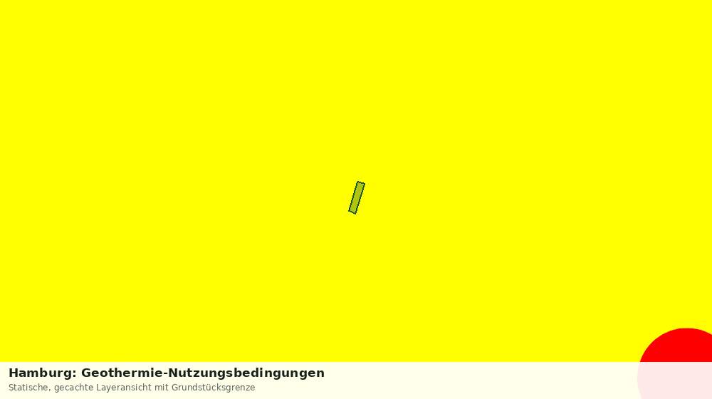 Statische Kartenansicht: Hamburg: Geothermie-Nutzungsbedingungen