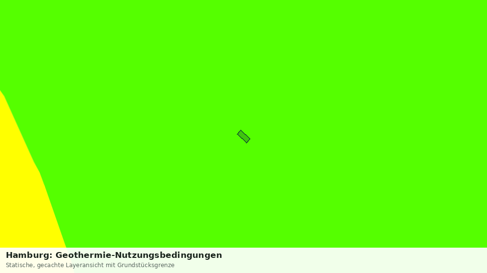 Statische Kartenansicht: Hamburg: Geothermie-Nutzungsbedingungen