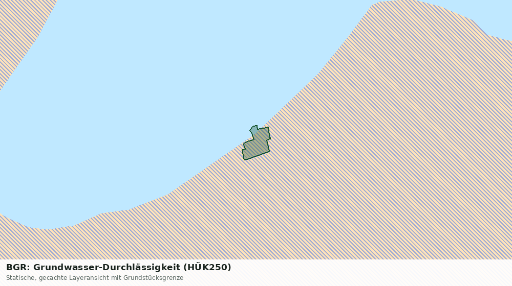 Statische Kartenansicht: BGR: Grundwasser-Durchlässigkeit (HÜK250)