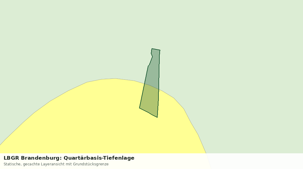 Statische Kartenansicht: LBGR Brandenburg: Quartärbasis-Tiefenlage