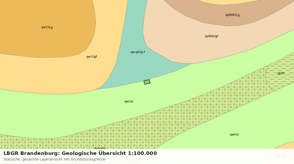 Statische Kartenansicht: LBGR Brandenburg: Geologische Übersicht 1:100.000