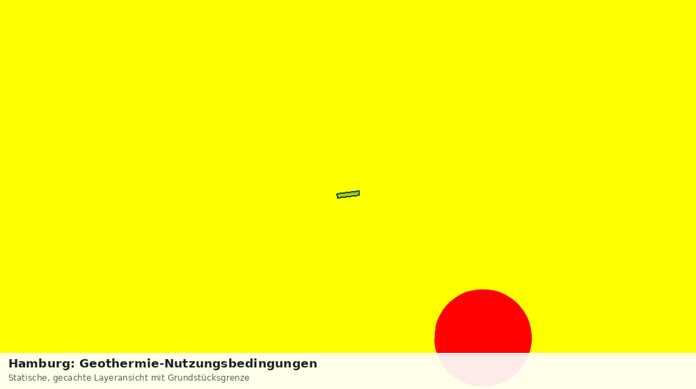 Statische Kartenansicht: Hamburg: Geothermie-Nutzungsbedingungen