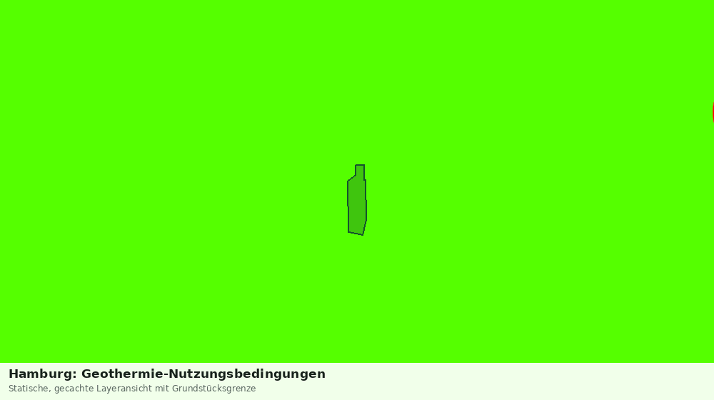 Statische Kartenansicht: Hamburg: Geothermie-Nutzungsbedingungen