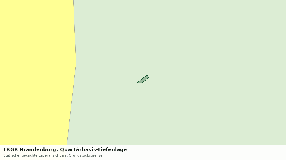 Statische Kartenansicht: LBGR Brandenburg: Quartärbasis-Tiefenlage