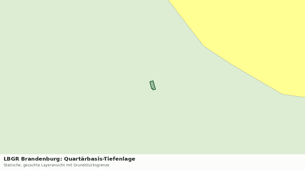 Statische Kartenansicht: LBGR Brandenburg: Quartärbasis-Tiefenlage