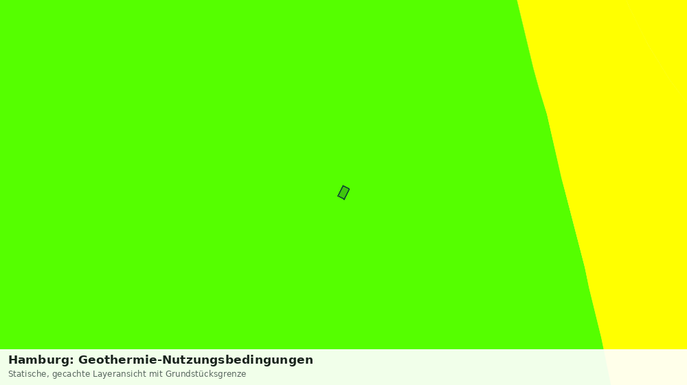 Statische Kartenansicht: Hamburg: Geothermie-Nutzungsbedingungen