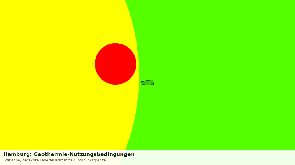 Statische Kartenansicht: Hamburg: Geothermie-Nutzungsbedingungen