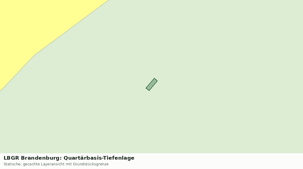 Statische Kartenansicht: LBGR Brandenburg: Quartärbasis-Tiefenlage