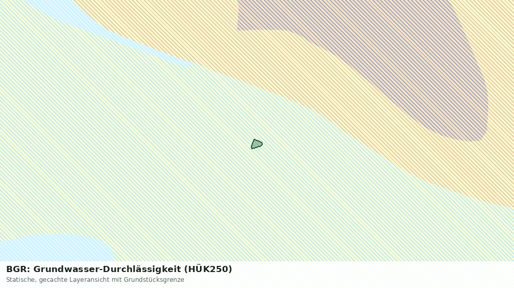 Statische Kartenansicht: BGR: Grundwasser-Durchlässigkeit (HÜK250)