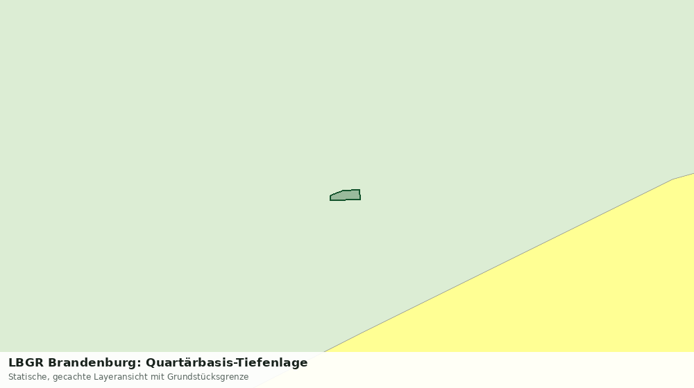 Statische Kartenansicht: LBGR Brandenburg: Quartärbasis-Tiefenlage