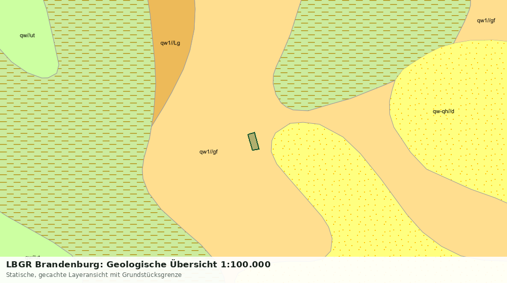 Statische Kartenansicht: LBGR Brandenburg: Geologische Übersicht 1:100.000
