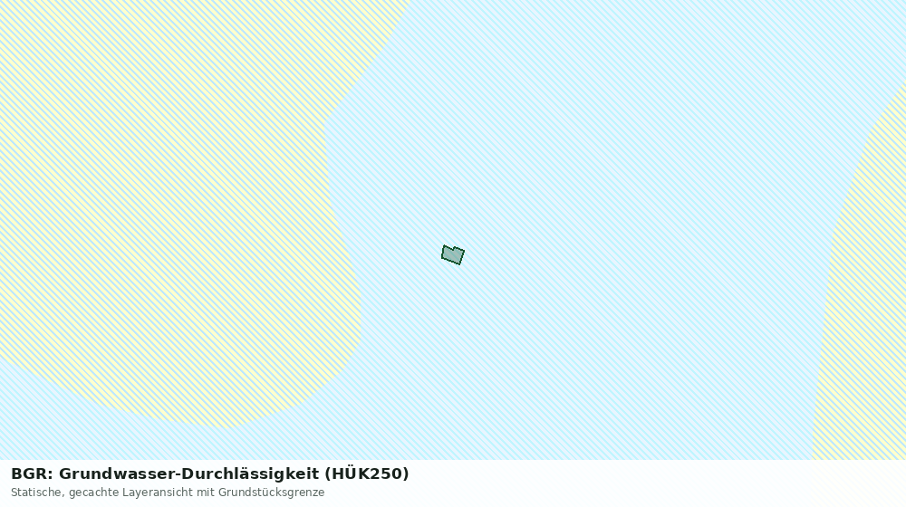 Statische Kartenansicht: BGR: Grundwasser-Durchlässigkeit (HÜK250)