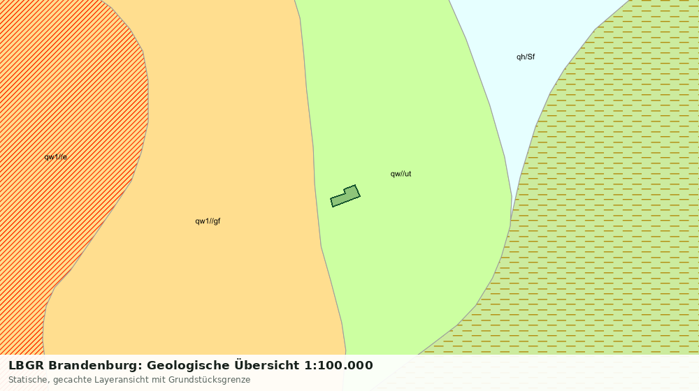 Statische Kartenansicht: LBGR Brandenburg: Geologische Übersicht 1:100.000