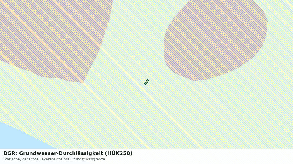 Statische Kartenansicht: BGR: Grundwasser-Durchlässigkeit (HÜK250)