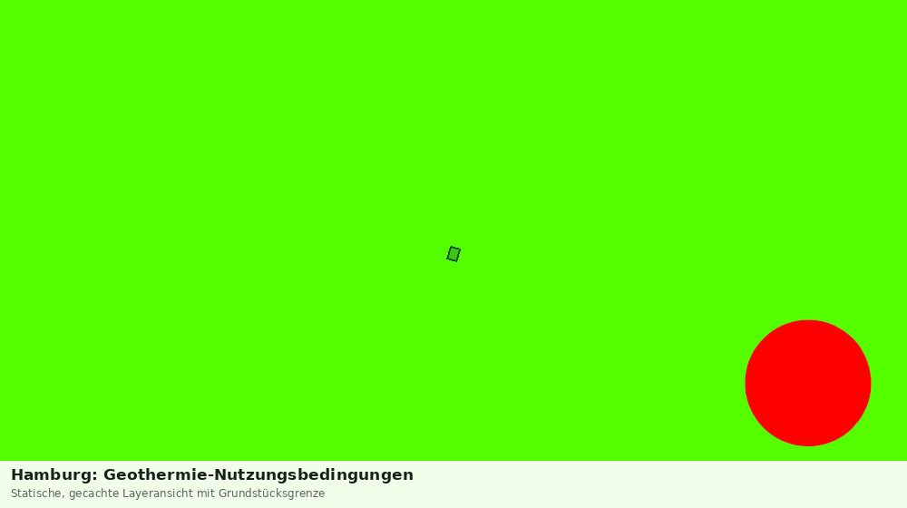 Statische Kartenansicht: Hamburg: Geothermie-Nutzungsbedingungen