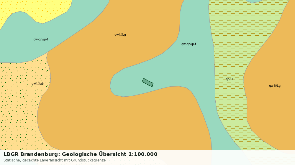 Statische Kartenansicht: LBGR Brandenburg: Geologische Übersicht 1:100.000