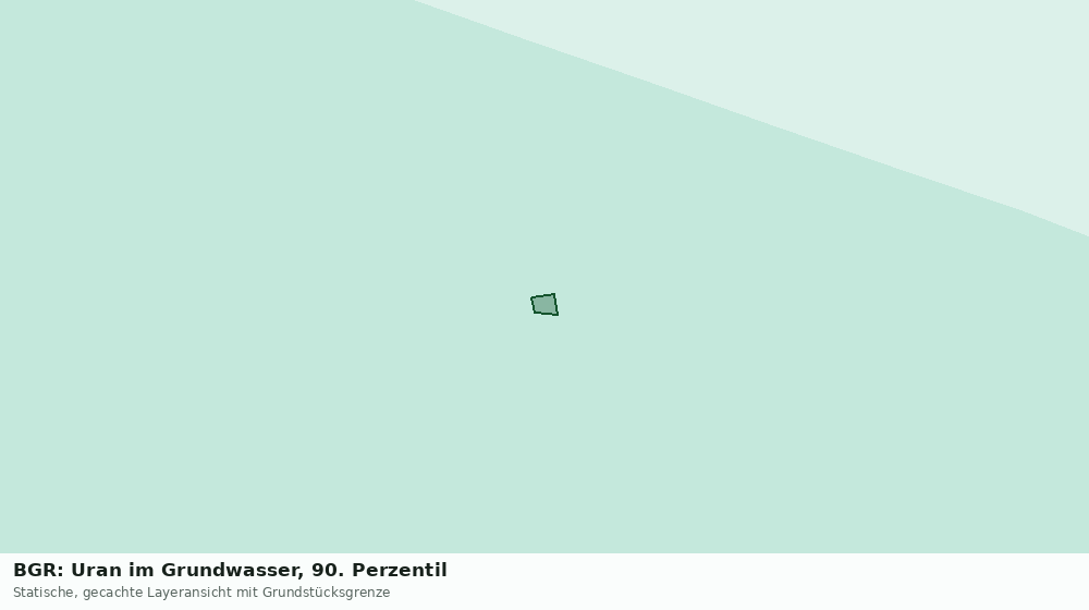 Statische Kartenansicht: BGR: Uran im Grundwasser, 90. Perzentil