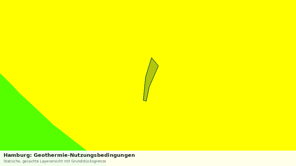 Statische Kartenansicht: Hamburg: Geothermie-Nutzungsbedingungen