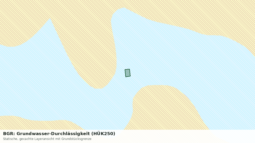 Statische Kartenansicht: BGR: Grundwasser-Durchlässigkeit (HÜK250)