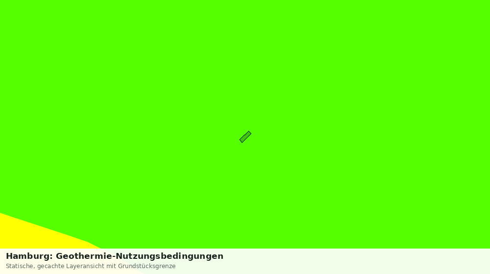 Statische Kartenansicht: Hamburg: Geothermie-Nutzungsbedingungen