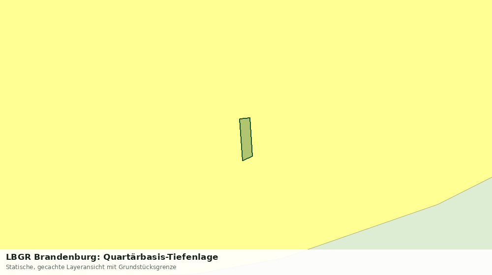 Statische Kartenansicht: LBGR Brandenburg: Quartärbasis-Tiefenlage