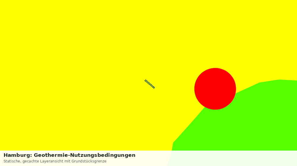 Statische Kartenansicht: Hamburg: Geothermie-Nutzungsbedingungen
