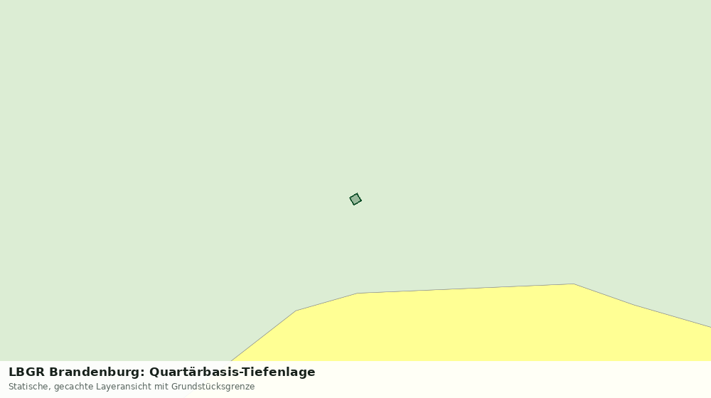 Statische Kartenansicht: LBGR Brandenburg: Quartärbasis-Tiefenlage